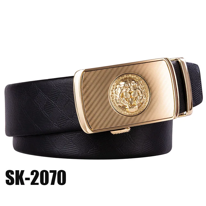 SK-2070 SK-0090 Barry. Wang дизайнерские роскошные мужские ремни из натуральной кожи, автоматические ремни с пряжкой из сплава для мужчин, подарки длиной 110-160 см - Цвет: SK-2070