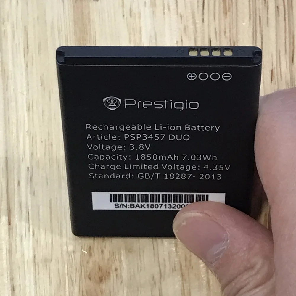 Аккумулятор MLLSE 1850 мАч PSP3457 для Prestigio Wize F3 DUO мобильный телефон|Аккумуляторы
