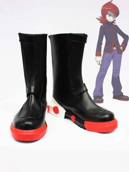 

Pokemon Adventures Cosplay Silver Cosplay Shoes Boots For Adult Men's Long Anime Cosplay Boots Custom Made