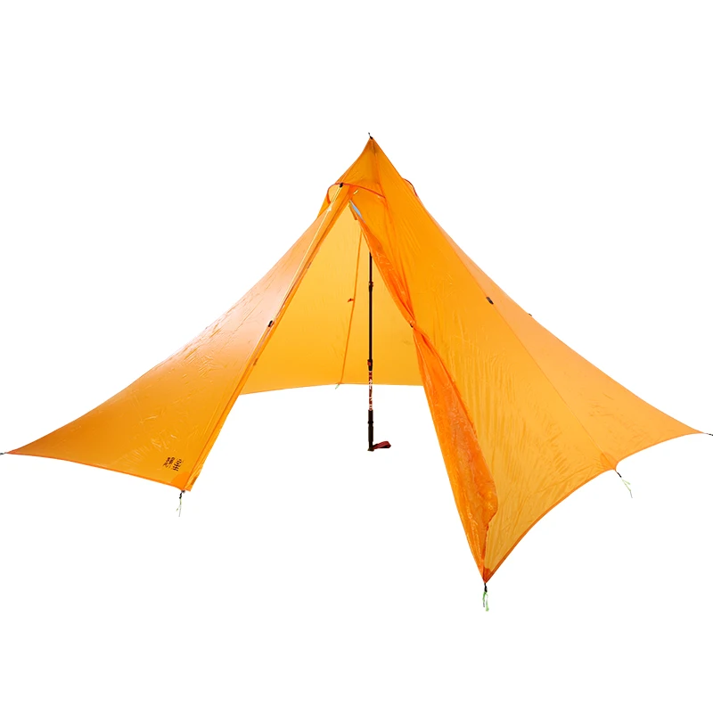 ASTA 260*260*160 см Большой размер 30D двойной silnylon 740 грамм ASTA лист пирамиды Открытый Высокое качество палатка - Цвет: Orange