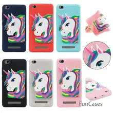 3D unicornio caso capinha redmi 5A suave silicona teléfono caso coque silicona exótico caso SFOR xiaomi redmi 5A telefonu tarjeta