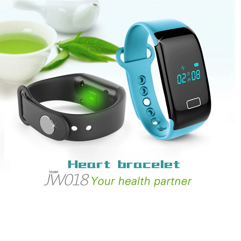  JW18 Smart Сердечного Ритма Браслет Браслет Smart Heart Rate Monitor Watch Шагомер Умный Браслет для Andriod iOS 4.3 7.0 29 