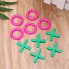 Plastic O X Tic Tac Toe Chess Piece Toys Set Kids Brain Teaser Baby Early Educational Intelligence Development Exercising Tool 5