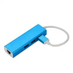 Эко концентратора 3-Порты и разъёмы USB 3,0 концентратор и USB 3,0 Rj45 до 10/100/1000 м Fast Ethernet LAN May31 Прямая поставка