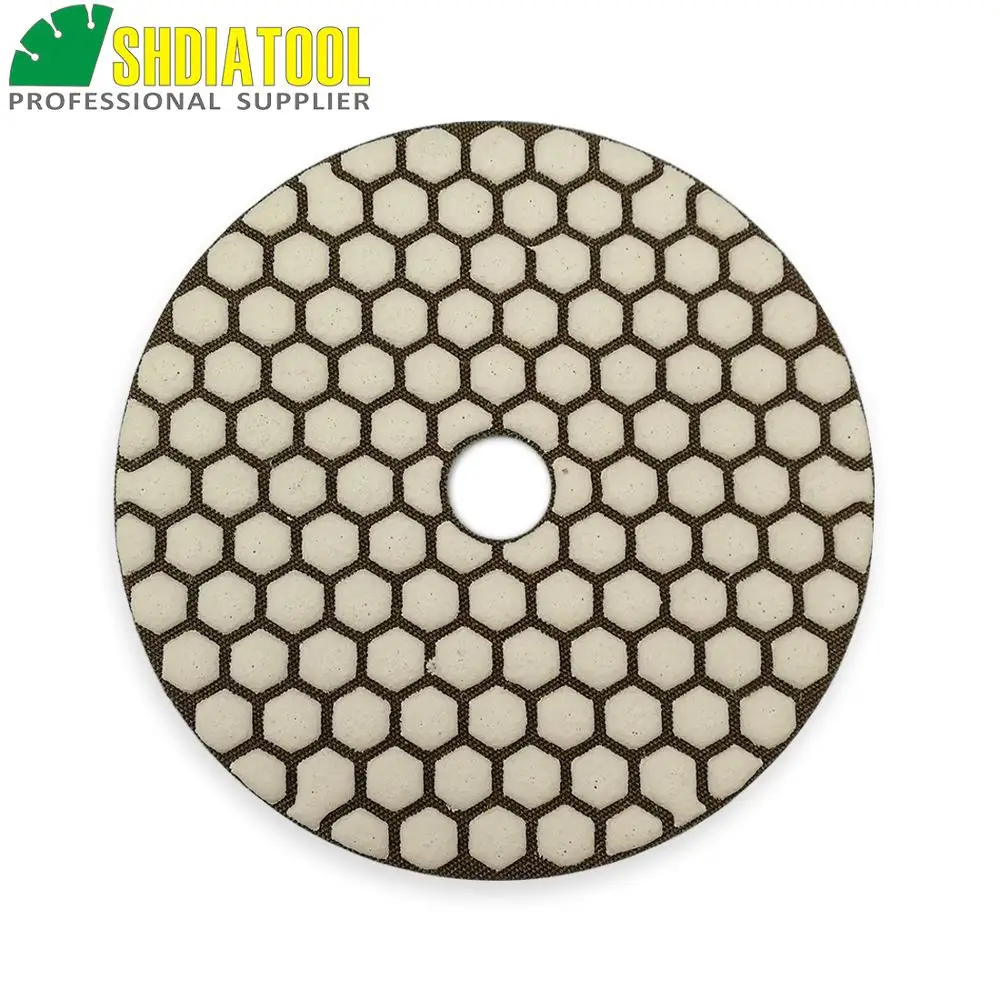8pcs Grit #50 5inches diamond flexible dry polishing pads for granite marble ceramic Quartz stone