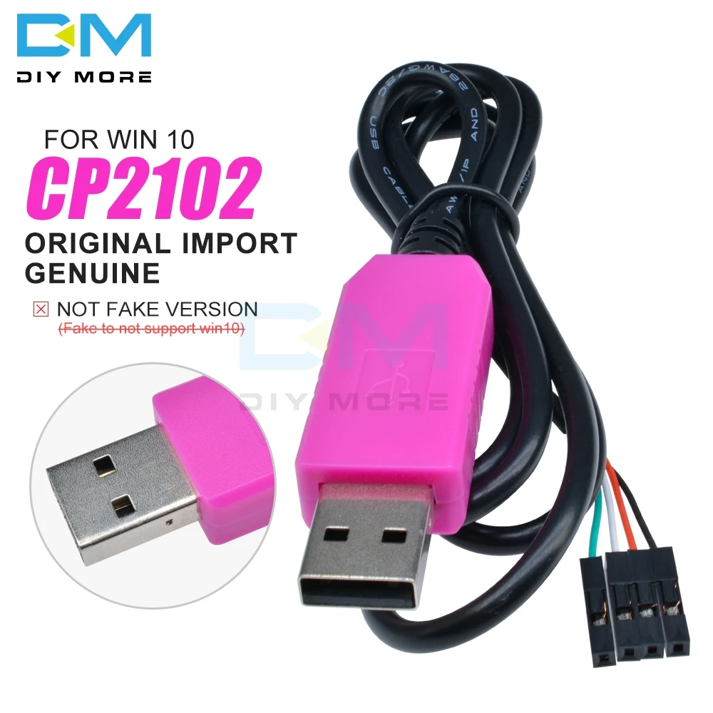 1 м CP2102 USB к UART ttl кабельный модуль 4 Pin 4 P Серийный адаптер загрузка кабельного модуля для Win10 для Arduino Raspberry Pi