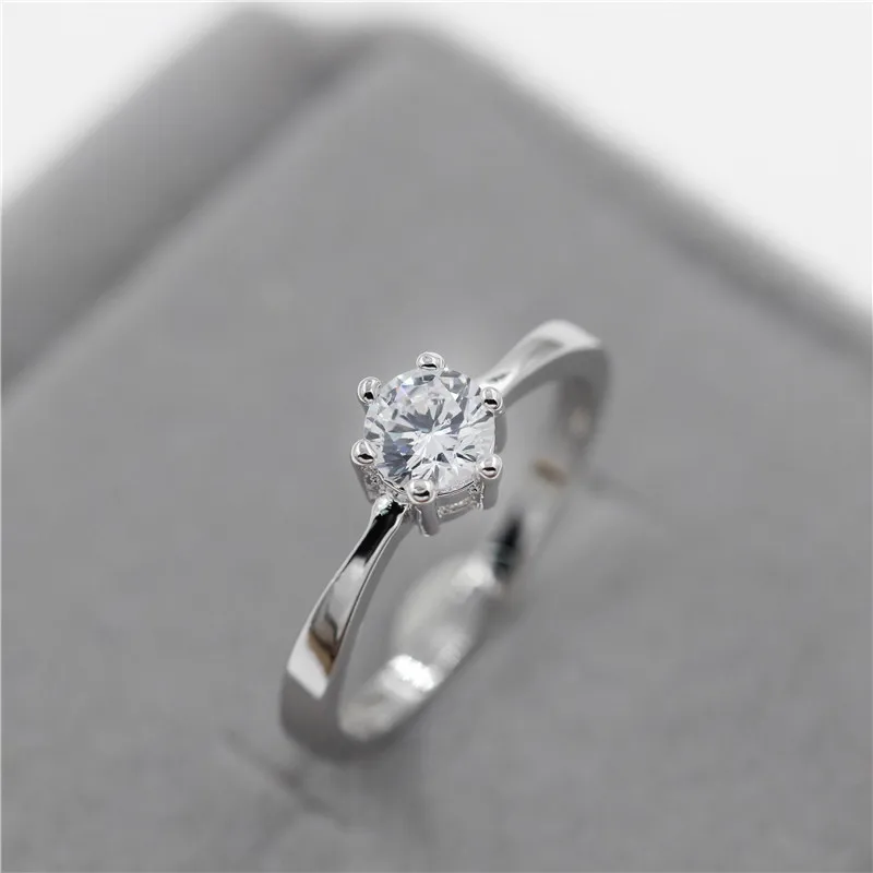 США Uloveido 40%, Свадебные Ювелирные наборы, серебряные серьги-гвоздики, кольцо, ожерелье с кристаллами, ювелирное ожерелье, набор T043