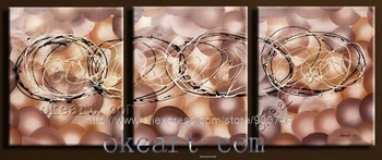 

handmade oil painting on canvas with high quality Interesting circular artl"Original Abstract painting panel wall art