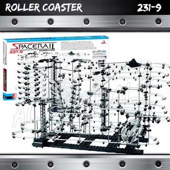 

7000cm Rail High Level 9 Challenge Marble Run Roller Coaster Electric Elevator Model Building Gifts Sets Rolling ball Sculpture