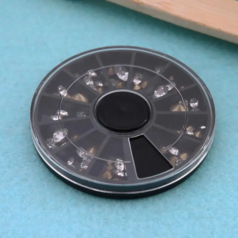 3D Дизайн ногтей Стразы Pearl Красочные Sharp дном советы Красота ногтей DIY Дизайн Маникюр Польский украшения в колеса