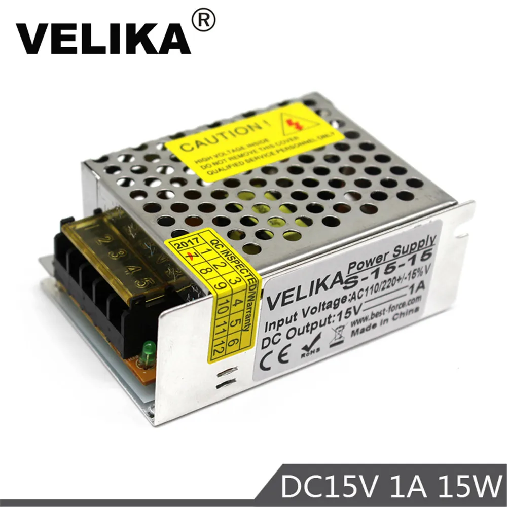 Универсальный переключатель источник питания светодиодный драйвер DC15V 1A 15 Вт