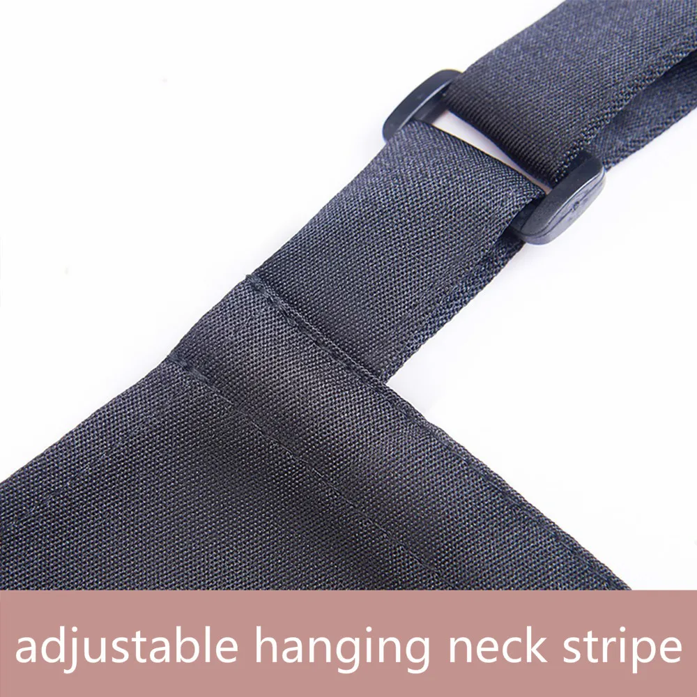 Wholesale Women Men Print Name Logo Chef Cook Kitchen Apron Kit Restaurant Cafe Waiter BBQ Hairdresser Hang Neck Barbers