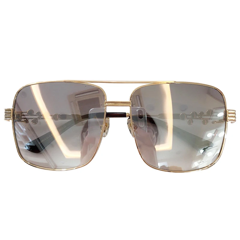 No4 Sunglasses Винтажные Квадратные Солнцезащитные очки для женщин, классические брендовые дизайнерские солнцезащитные очки из сплава, женские очки унисекс с коробкой - Цвет линз: No4 Sunglasses