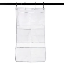 6 карман для ванной комнаты подвесной сетчатый органайзер для хранения сумка водостойкая с 4 крючками подвесная сумка