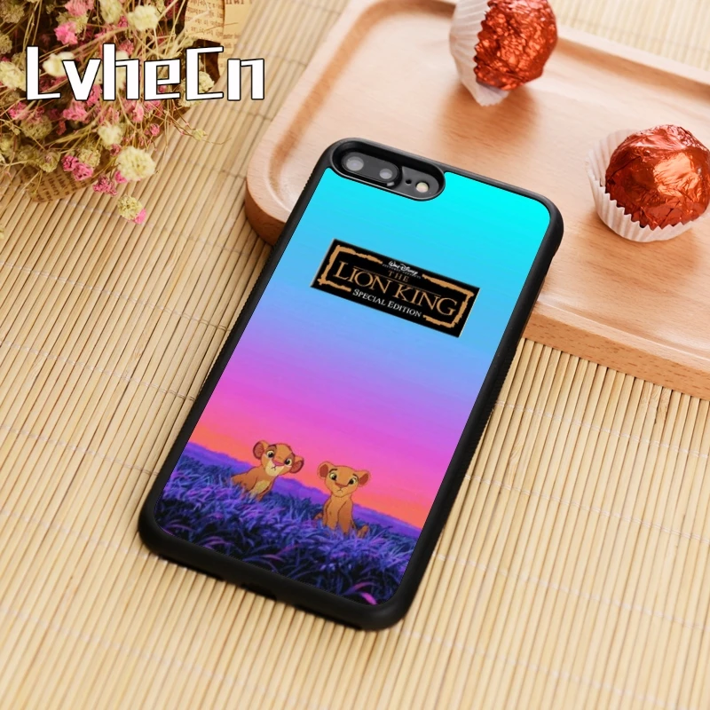LvheCn Simba Lion King Phone Case Cover For iPhone 4 5 6 6s 7 8 plus X XR XS max 11 Pro Samsung Galaxy S7edge S8 S9 S10 |