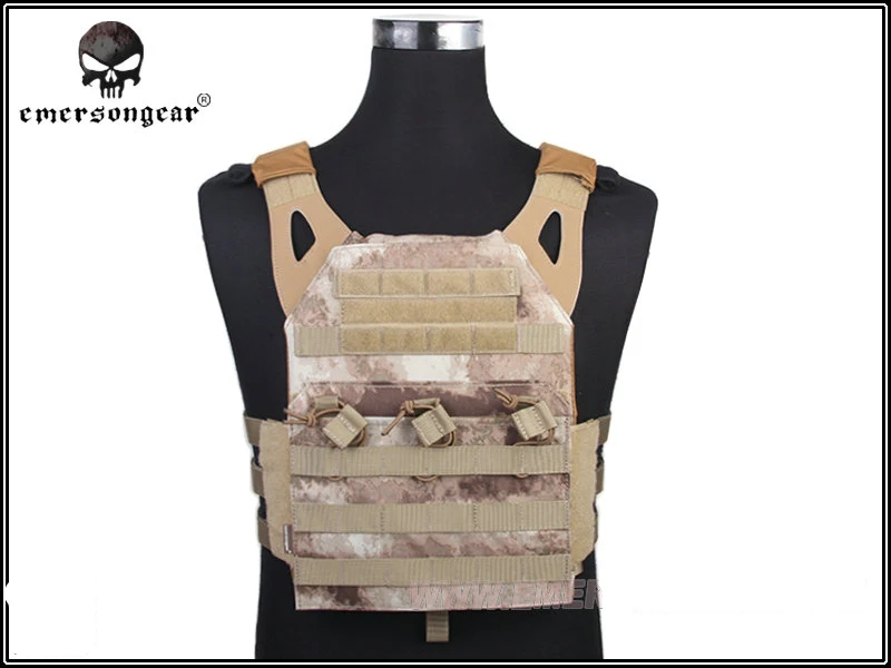 EMERSONGEAR Тактический Жилет MOLLE JPC жилет страйкбол Пейнтбол Molle жилет грудь защитная пластина Перевозчик Мультикам боевой жилет EM7344 - Цвет: AT