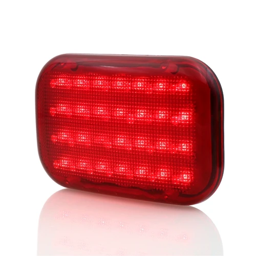 Amber/Yellow Car LED Magnetic Emergency Light Traffic Safety Warning Flashing Light with Built-in Rechargeable Battery,28-Diodes,Powerful Magnet 
