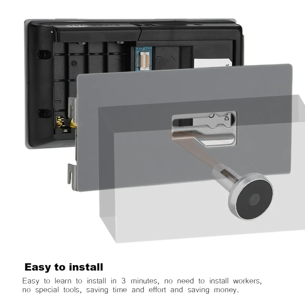 Цифровой дверной глазок звонок 3," SN-35A lcd 120 градусов глазок зритель фото визуальный мониторинг электронный кошачий глаз камера
