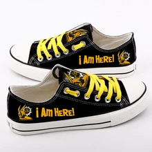 Парусиновая обувь для мальчиков и девочек с героями мультфильма «Мой герой»; Повседневная парусиновая обувь