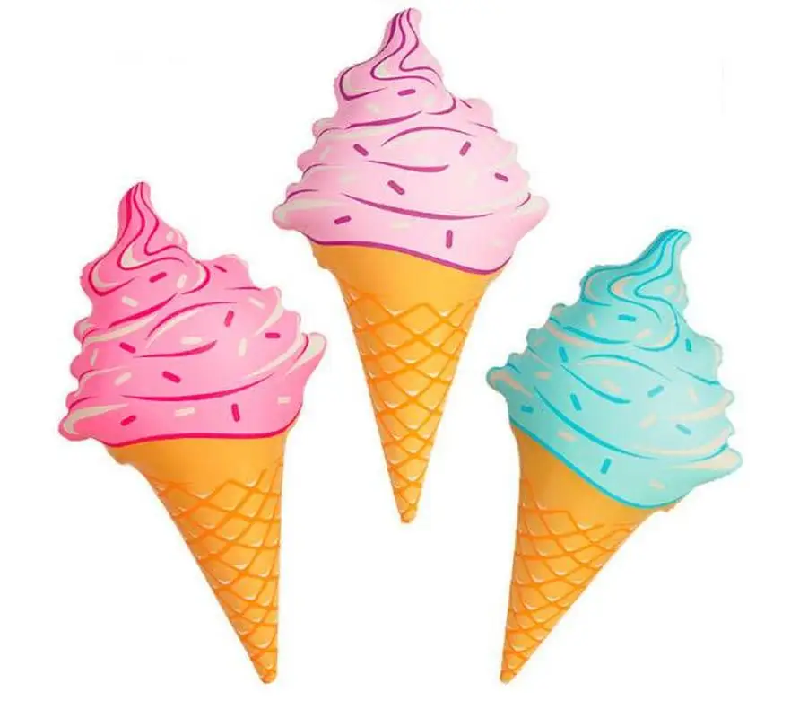 

2 Summer Style Ice Cream Inflatable Pool Float Toy Boia Piscina Water Fun Swim Ring Swimming Float Wedding Decoration Party Toys
