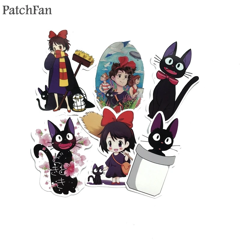 Patchfan 15 шт. Кики Услуги Хаяо миядзяки; детские игрушки Стикеры набор «сделай сам» для телефона на компьютер, мотоцикл, Водонепроницаемый Стикеры s A1549