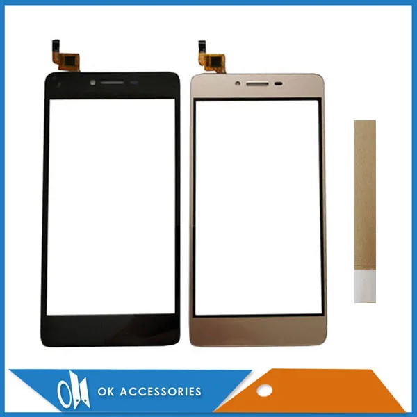 

5.0 Inch For Micromax Q409 Touch Screen Digitizer Sensor Panel Front Glass Black White Gold Color With Tape