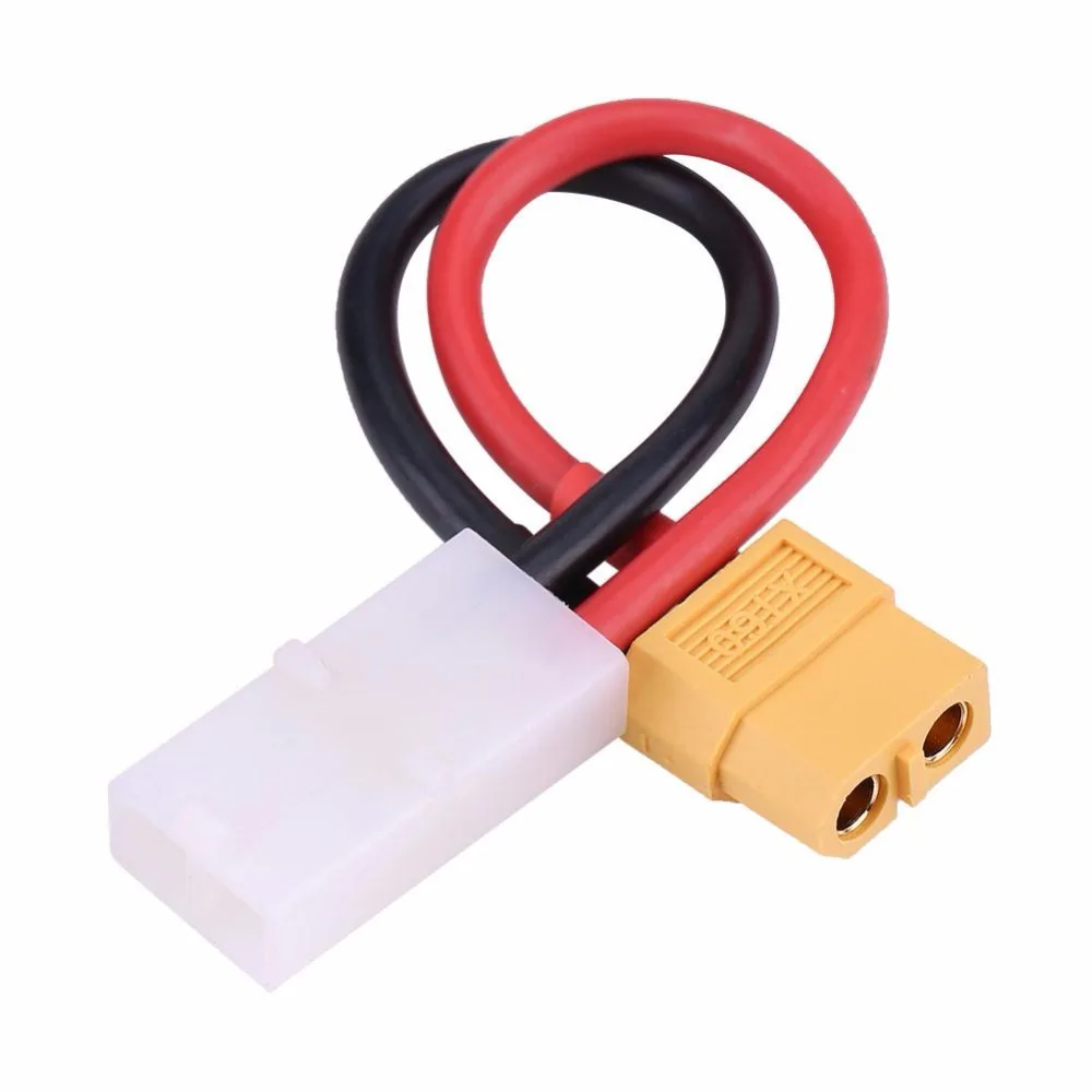 

High Quality Plastic+Metal RC Connector XT60 Female to Large Tamiya Female Connector Adapter 14AGW Silicone Cable RC Accessories