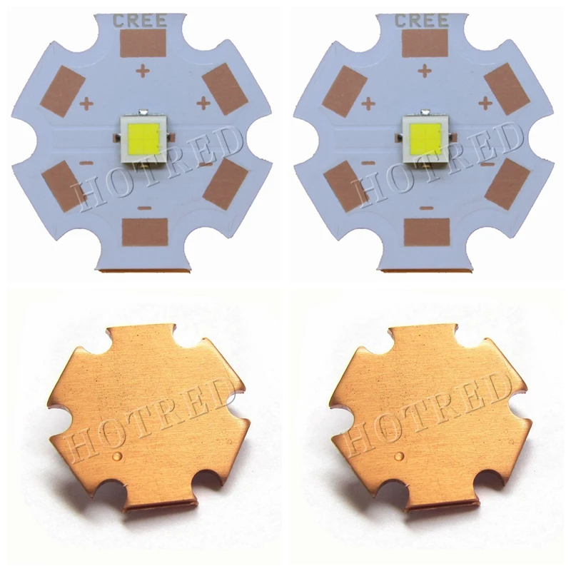

10pcs 12V High Power 13W Newest Cree XHP35 HI White 3535 6500K Led Emitter with DTP Copper MCPCB for Flashlight DIY