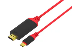 2 м USB 3.1 Тип-c hdmi кабель USB C к HDMI Кабель-адаптер для Macbook Pro 13 15 Touch Bar адаптер 4 К HDTV UHD шнур