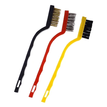 

Promotion! 3 Pcs Plastic Grip Metal Wire Cleaning Brushes Set