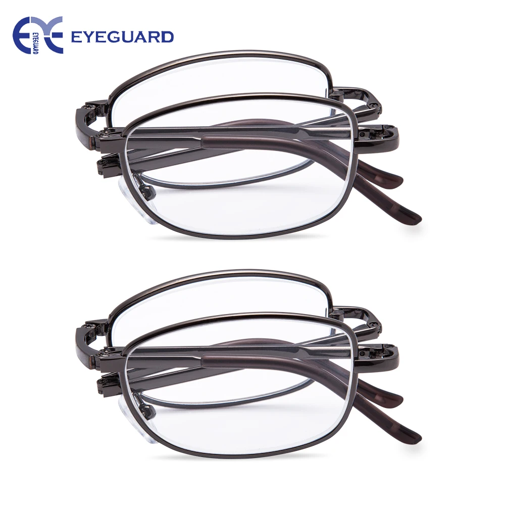 Najtaniej EYEGUARD okulary do czytania metalowe przenośne składane pistolet kobiety mężczyźni klasyczne składane okulary Unisex