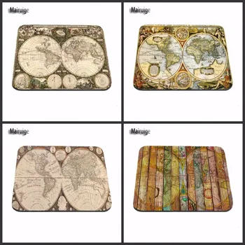 

Mairuige Computer Mouse Mat Mice Pads World Map Personalized Cool Fashion Pad Mouse Mat 180*220mm 200*250mm or 250*290mm