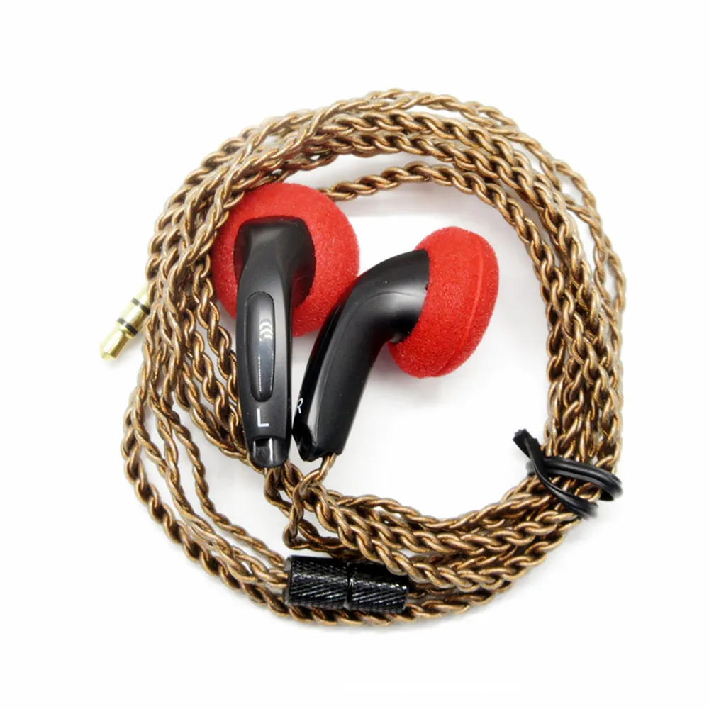 Wired Earphones In Ear Earphones DIY EMX500 In-ear Earphones Flat Head Plug HiFi Bass Earbuds DJ Earbuds Heavy Bass