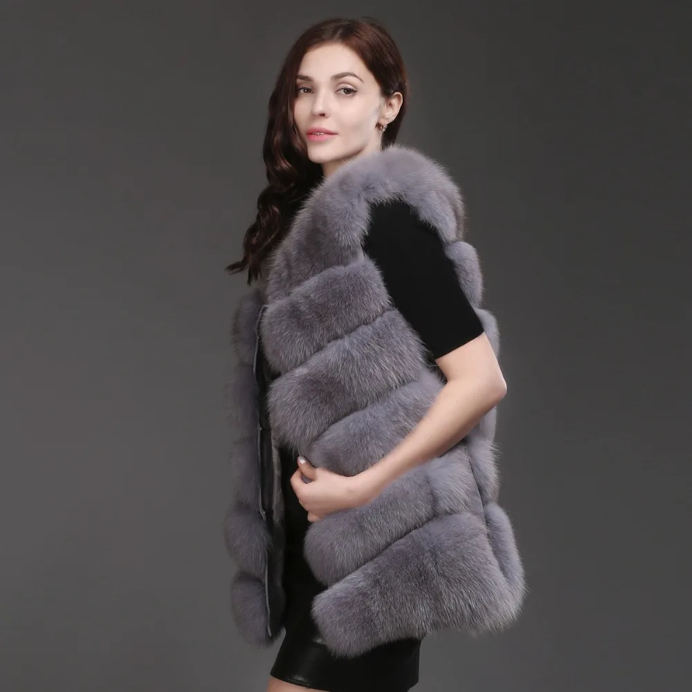 dark Grey Fourrure Paste Détail Bean Gros Manches beige Gilet Sans Femmes Manteau caramel Naturel Au blue Véritable pink purple En Mode 2017 White Réel Green army Qualité grey Hiver De black browm White Renard natural Fox red ftpTqgx