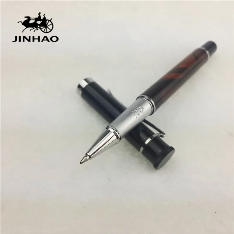 

1pc/lot JINHAO Pen Y3 Roller Ball Pen Orange Pen Silver Clip Caneta Material Escolar JINHAO Roller Pens Stylo 12.3*1.3cm