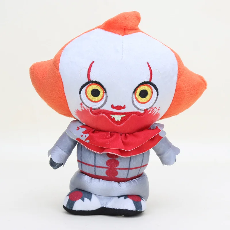 round eyes 20 см фильмы ужасов супер милый плюш: IT-Pennywise Supercute Коллекционная Фигурка Джокера клоуна мягкая плюшевая игрушка дети маленькие подарки - Цвет: round eyes
