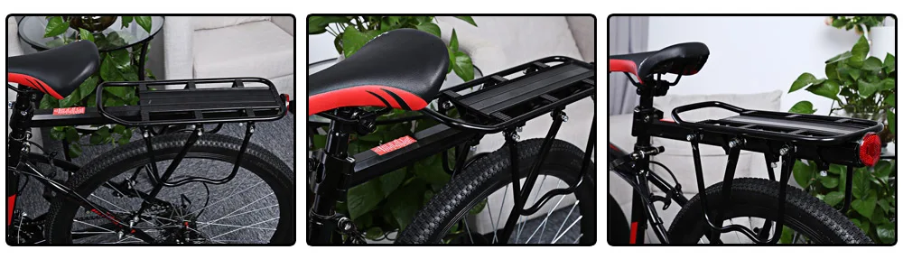 Adjustable Bicycle Rear Carrier Backseat Storage Rack Luggage Shelf Cycling Tool