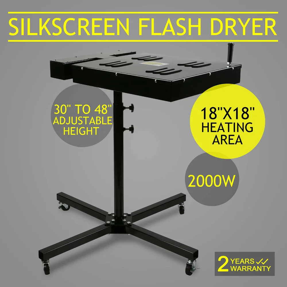 

18" x 18" Siebdruck Flashtrockner Flash Dryer Silk Screen Heavy Duty Heating