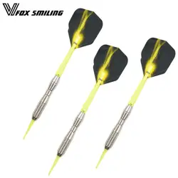 3PCS Yellow Professional Darts 18g Soft Tip Darts Electronic Darts With Nice Pattern Flights