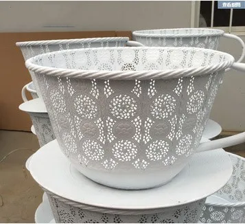 Baby Photography Props Iron Basket Tea Cup Fotografia Accessories Infantil Toddler Studio Shooting Photo Props Shower Gift