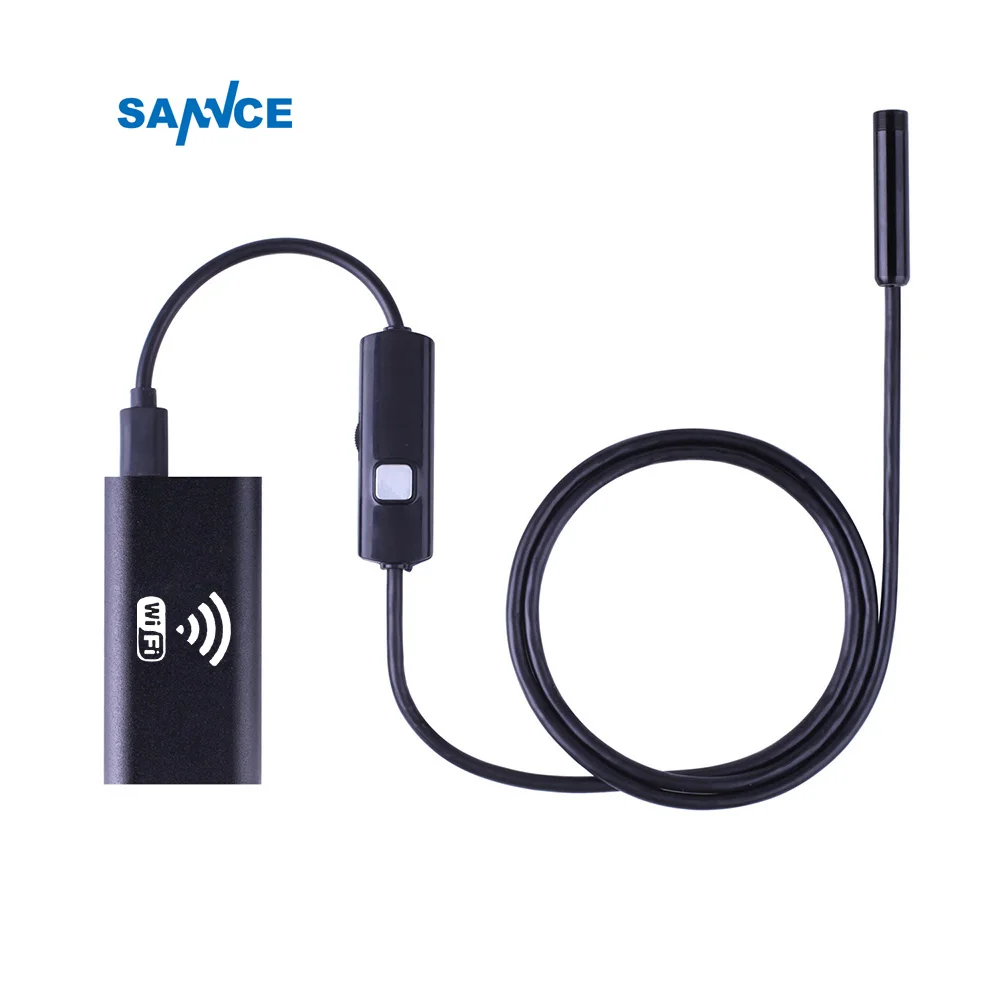 8mm Lens Wifi Android Iphone Endoscope Camera 1M 2M 3 5M 5M Waterproof Snake Tube Pipe