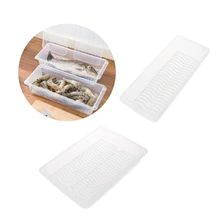 Еда в холодильнике ящик для хранения фруктов пластиковая прозрачная мясная овощная корзина для хранения