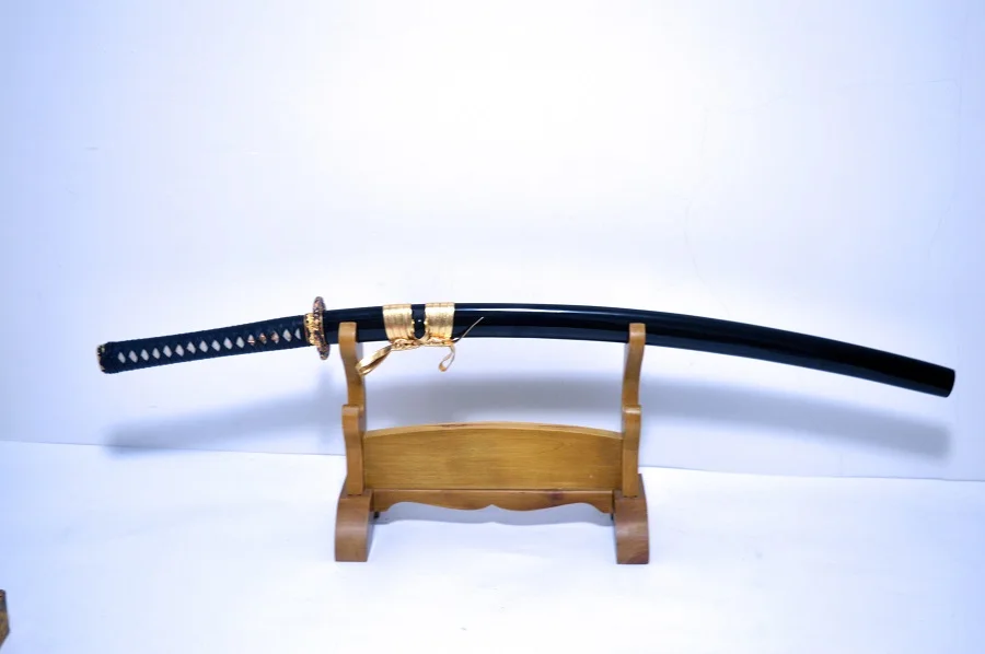 UNOKUBI ZUKURI 1095 глина закаленная Катана (Swrod) Высокое качество Tsuba настоящая Боевая