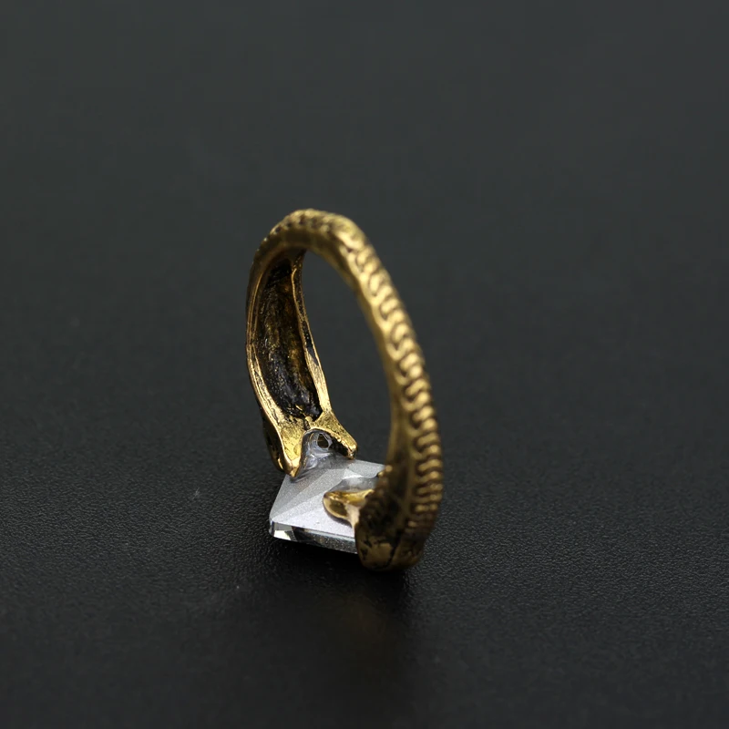 MQCHUN Horcrux Resurrection Stone Ring Deathly Hallows Rings Wizarding World Noble Cosplay Movie Jewelry