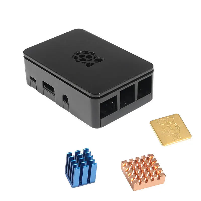 only case Для Raspberry Pi 3 чехол с алюминиевым радиатором Вентилятор охлаждения защитный чехол для Raspberry PI 3 Model B+ плюс, Pi 3/2 - Цвет: only case