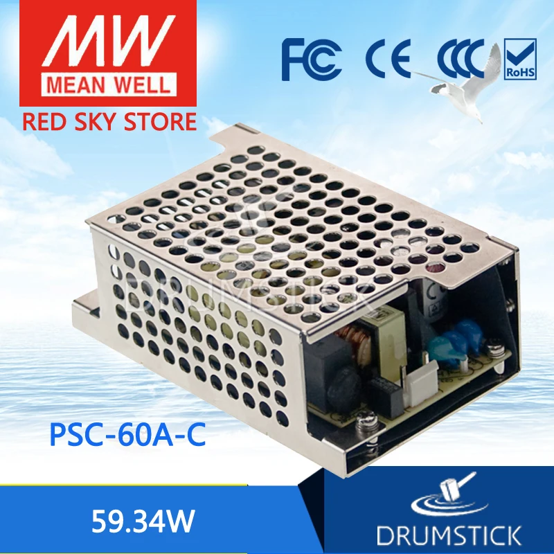 

Redsky [free-delivery 10Pcs] MEAN WELL PSC-60A-C 13.8V meanwell PSC-60 59.34W Single with Battery Charger(UPS Function) Enclosed