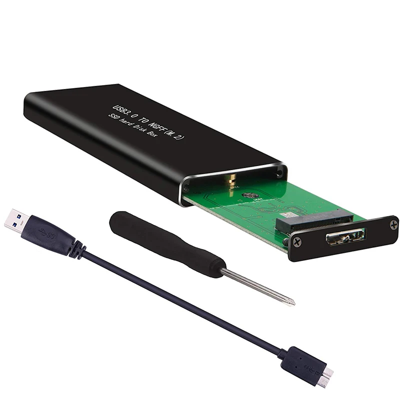 Чехол Flyshu для жесткого диска внешний корпус SSD USB к NGFF M.2 3 0 высокоскоростной ключ B