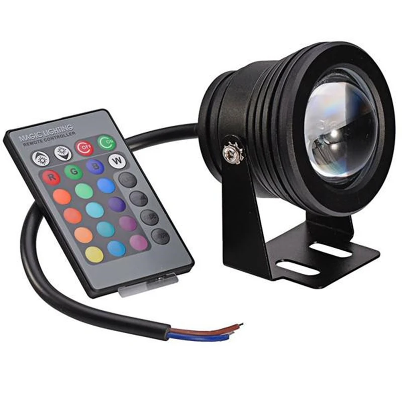 LED underwater light 10W RGB DC12v IP67 waterproof aquarium swimming pool spotlight stainless car lighting fish tank piscina