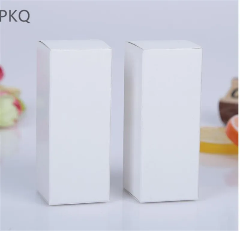 

50pcs Black Paper Box for Essential Oil Perfume bottle 10ml/15ml/20ml/30ml/50ml/100ml Lipstick packaging Boxes kraft paper box