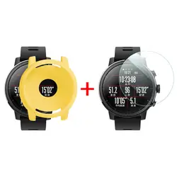 Модные прочные часы Чехлы мягкие силиконовые чехол для Xiaomi Huami AMAZFIT 2 часы с Защита экрана простые часы Чехлы